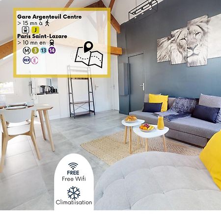 Magnifique Appartement- Proche Paris-Climatisation Argenteuil Dış mekan fotoğraf